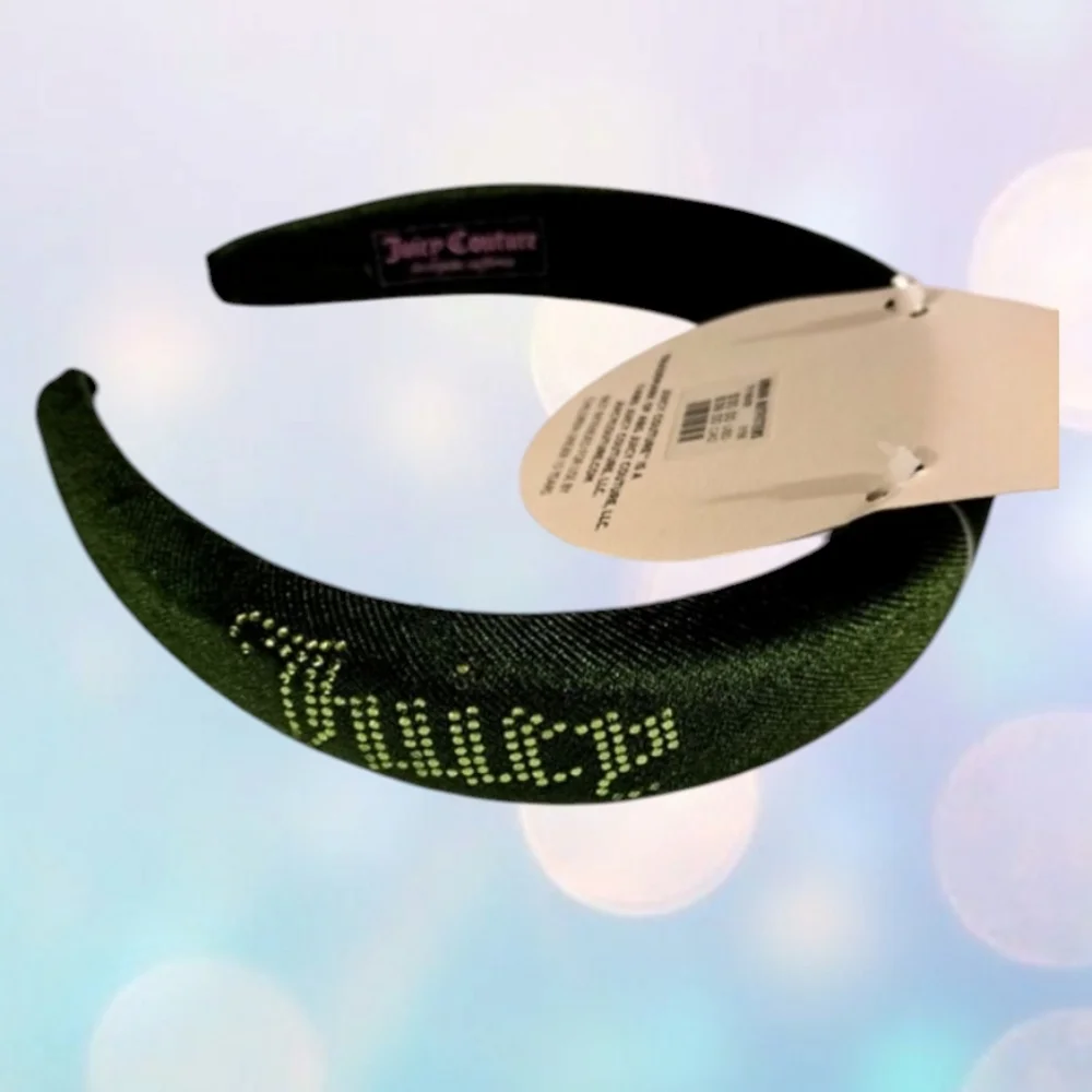Juicy Couture Green Thick Headband New